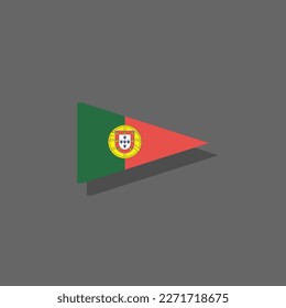 Illustration of Portugal flag Template