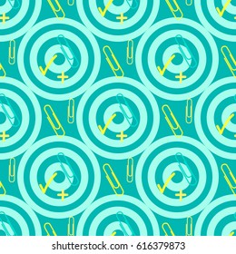Illustration Positive Goals list  background. Seamless pattern. Vector illustration. Concept of personal scheduling template.