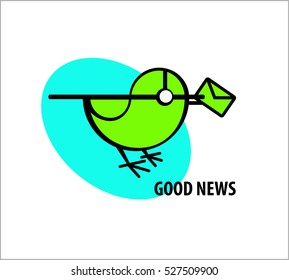 Illustration of postal bird