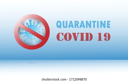 Illustration poster. Background with Coronavirus Covid-19 . horizontal banner, poster, header for website.Concept of dangerous Covid-19 pandemic poster. Vector design.