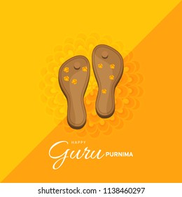 Illustration or poster for the Day of honoring celebrating guru purnima.
