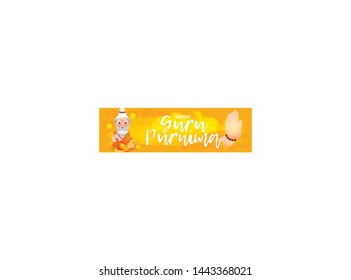 
Illustration of Poster for the Day of Honoring Celebration Guru Purnima.