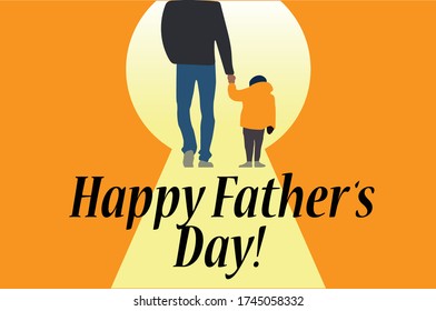 An  illustration poster for  father day. 