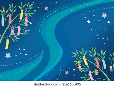 Illustration poster for Tanabata Festival