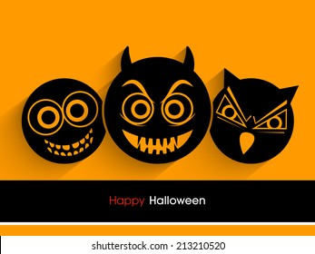 illustration of a poster,banner and invitation of Halloween.