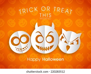 illustration of poster,banner or invitation of Halloween.