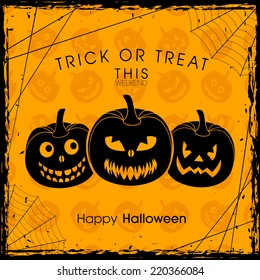 illustration of poster,banner or invitation of Halloween.