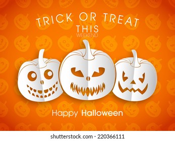 illustration of poster,banner or invitation of Halloween.