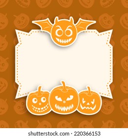 illustration of poster,banner or invitation of Halloween.