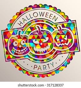 illustration of poster,banner or invitation of Halloween party.