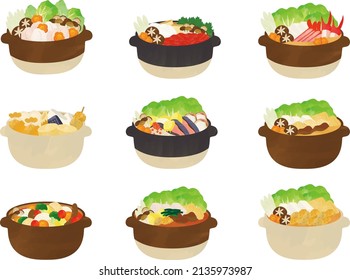 illustration of a pot dish with watercolor