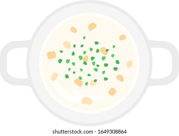 
Illustration of potage.
Illustration of soup.