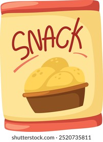 illustration of potato chip snack vector