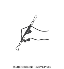 illustration of potter's tools, vector art.