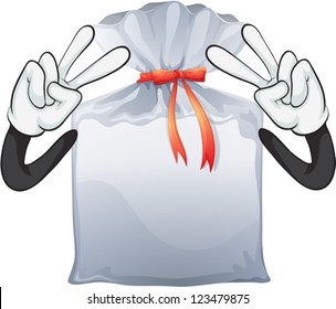 Illustration of a pouch on a white background