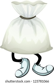 Illustration of a pouch on a white background