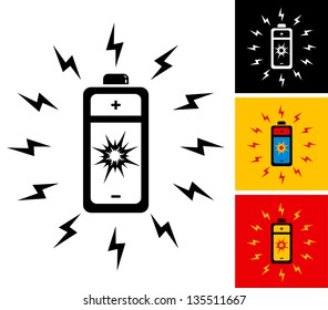 Illustration powerful solar batteries