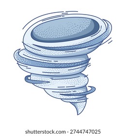 Illustration A powerful swirling tornado representing extreme weather conditions