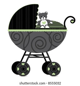 Illustration of a pram.