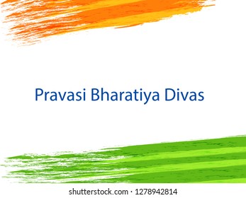 Illustration Of Pravasi Bharatiya Divas Background.