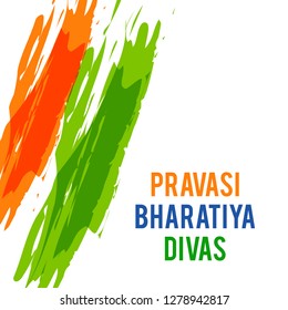 Illustration Of Pravasi Bharatiya Divas Background.