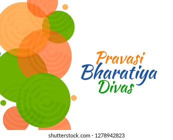 Illustration Of Pravasi Bharatiya Divas Background.