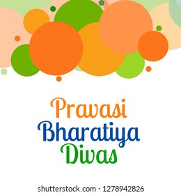 Illustration Of Pravasi Bharatiya Divas Background.