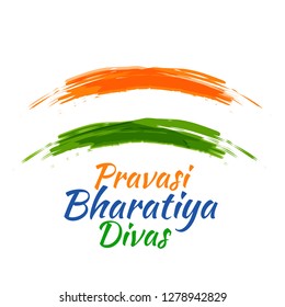 Illustration Of Pravasi Bharatiya Divas Background.