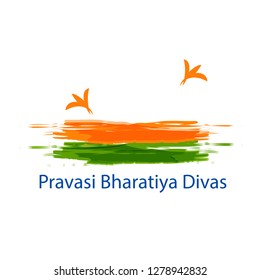 Illustration Of Pravasi Bharatiya Divas Background.