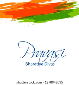 Illustration Of Pravasi Bharatiya Divas Background.