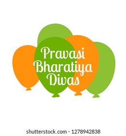 Illustration Of Pravasi Bharatiya Divas Background.