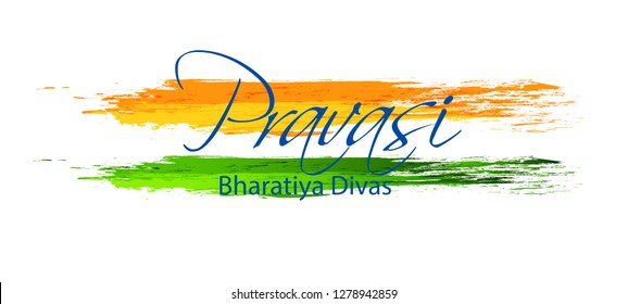 Illustration Of Pravasi Bharatiya Divas Background.