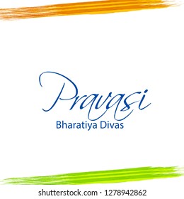 Illustration Of Pravasi Bharatiya Divas Background.