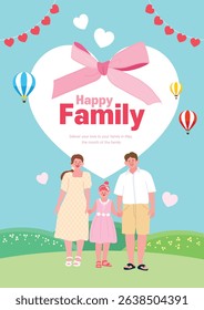 An illustration of a precious family memory tied together with a ribbon of love
