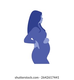 illustration of a pregnant woman