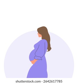 illustration of a pregnant woman