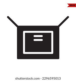 illustration of present glyph icon 