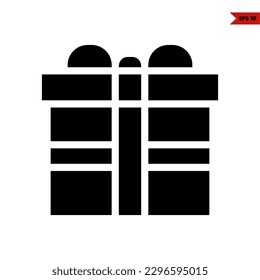 illustration of present glyph icon 