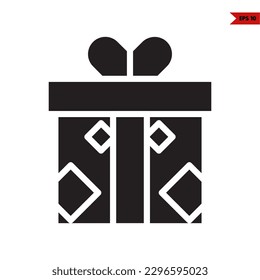 illustration of present glyph icon 