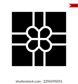 illustration of present glyph icon 