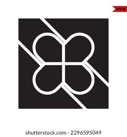 illustration of present glyph icon 
