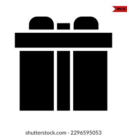 illustration of present glyph icon 