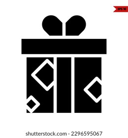 illustration of present glyph icon 