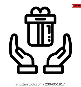 ilustración del icono de línea actual 