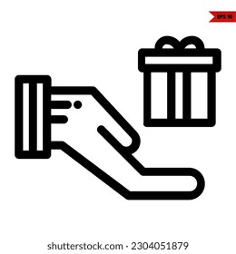Illustration des aktuellen Zeilensymbols 