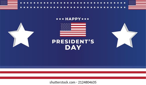 Illustration of President's Day Background Design. Suitable for poster, greeting card or banner.
