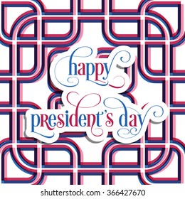 Illustration of President's day of United states of America.