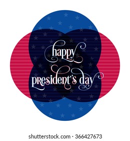 Illustration of President's day of United states of America.