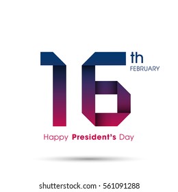 Illustration of President's day of United states of America vector.