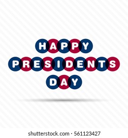 Illustration of President's day of United states of America vector.